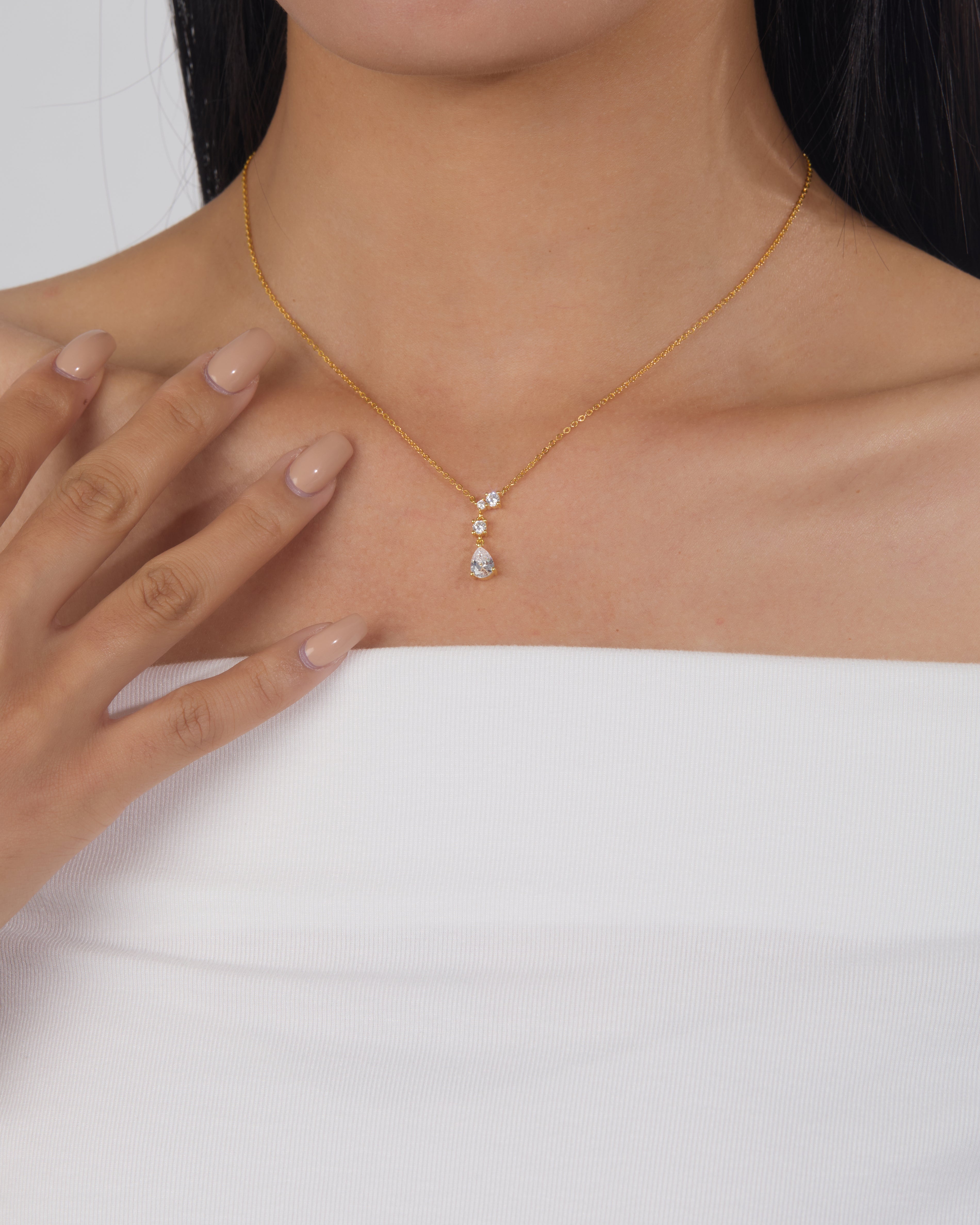Layered Solitaire Necklace