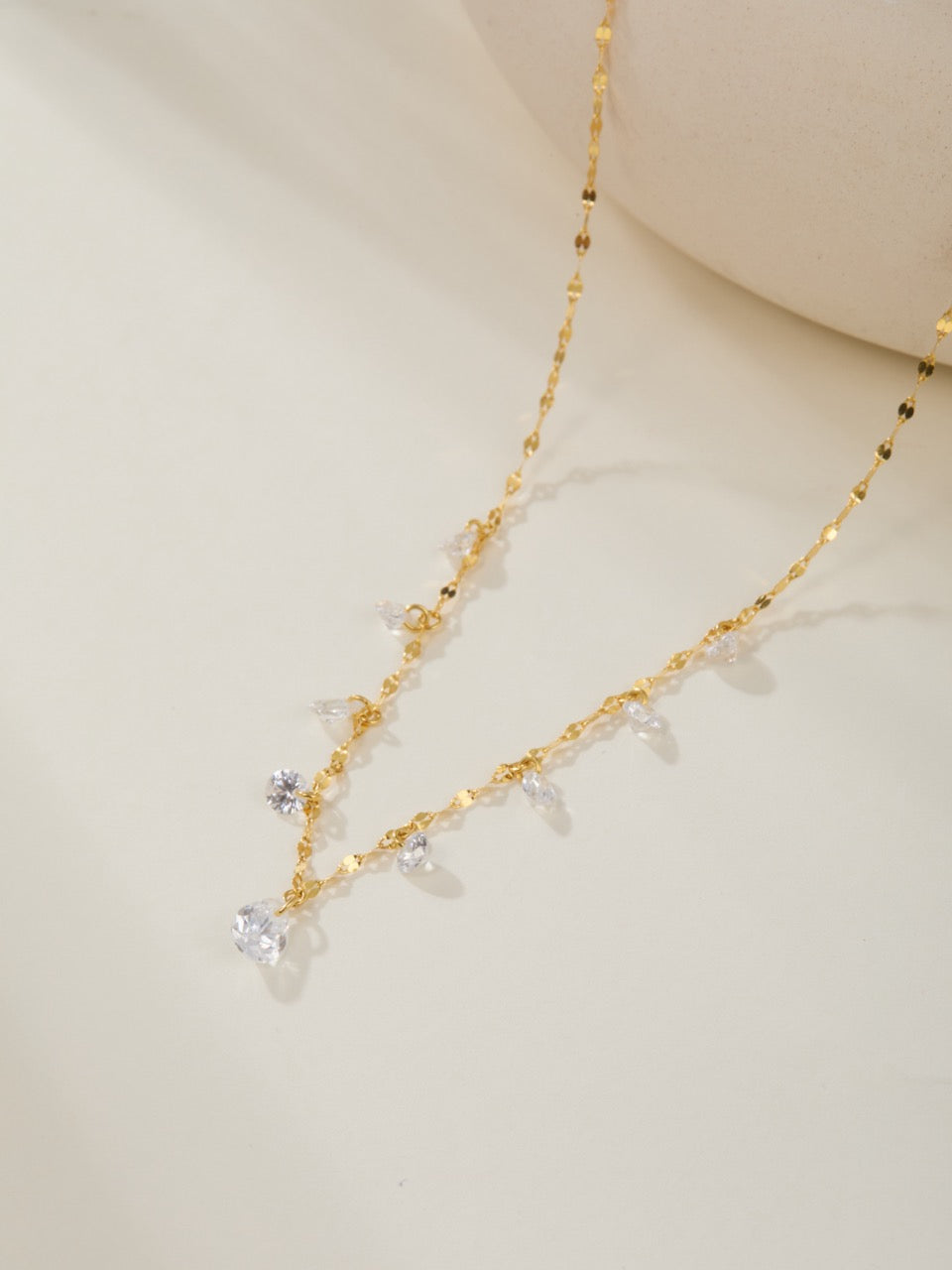 Graduated Drop Station Necklace