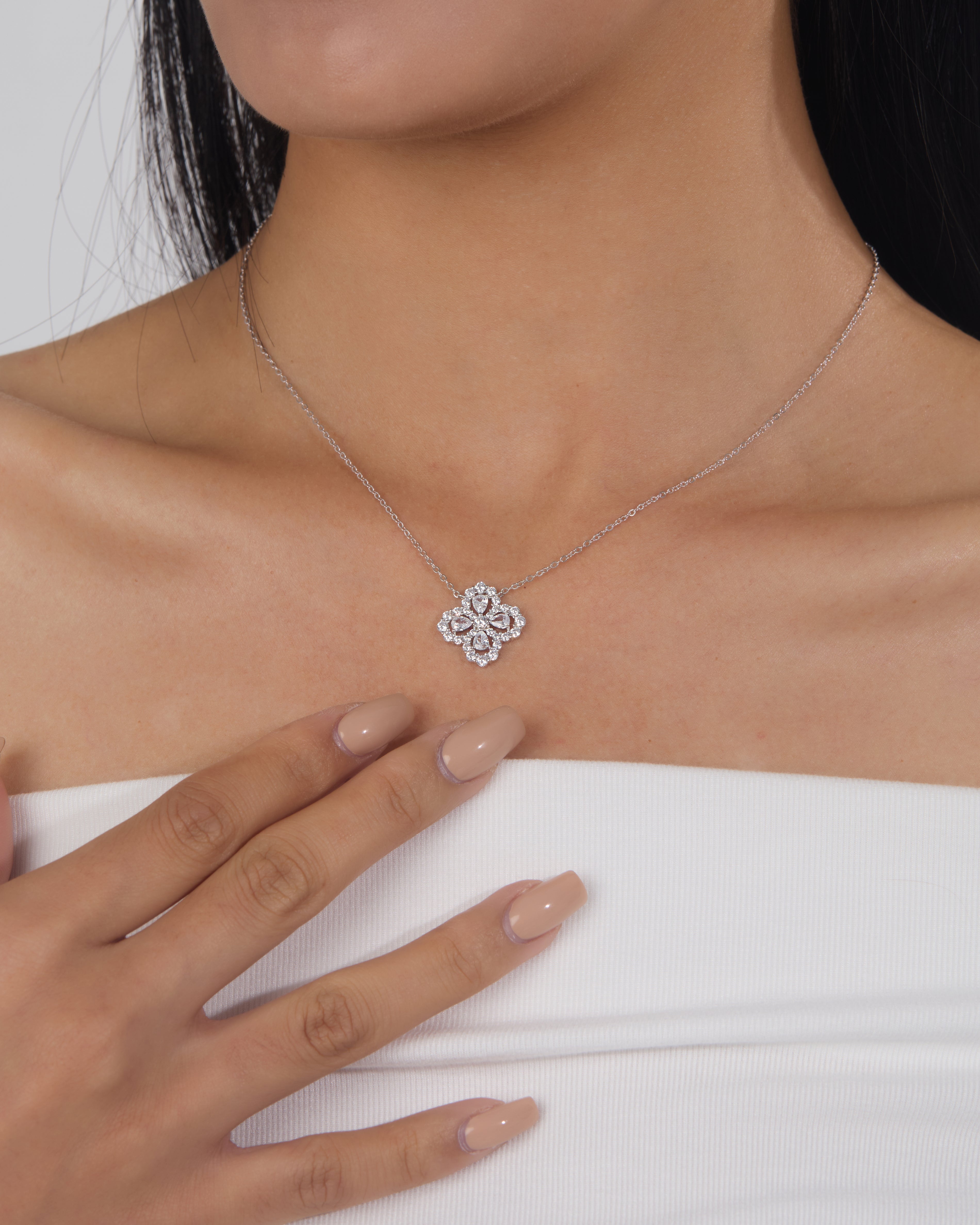 Clover Cluster Necklace