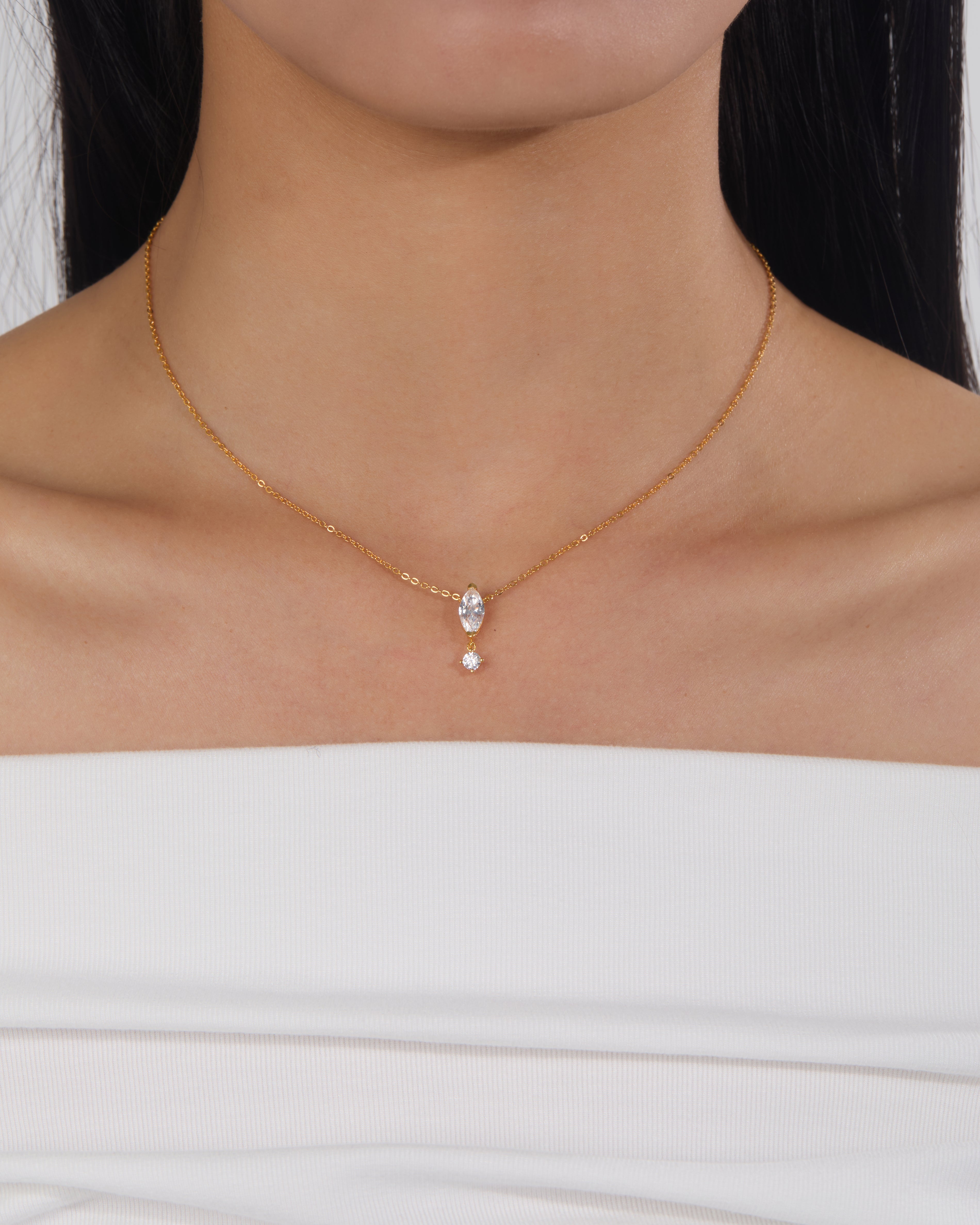 Marquise Drop Necklace