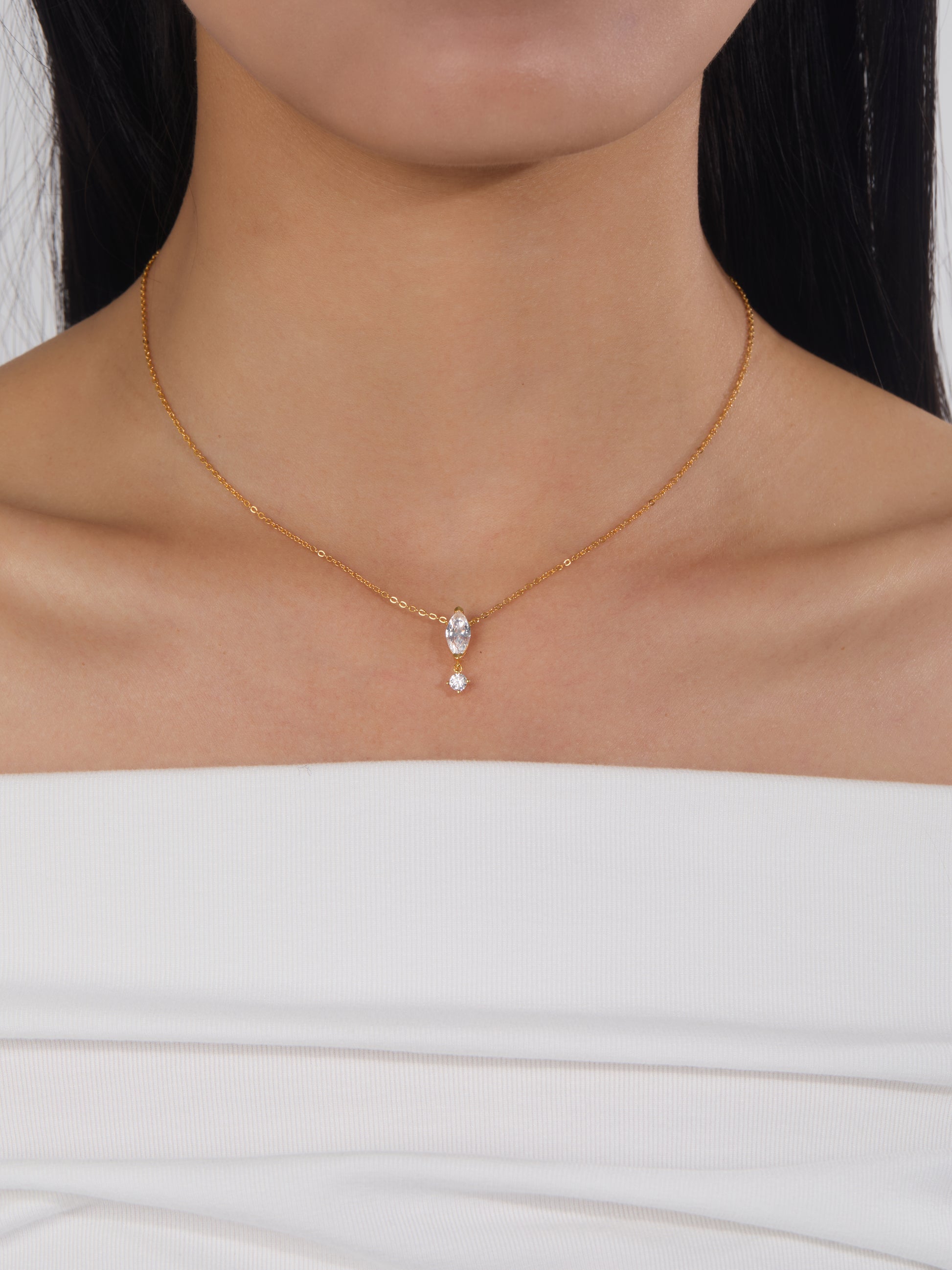Marquise Drop Necklace