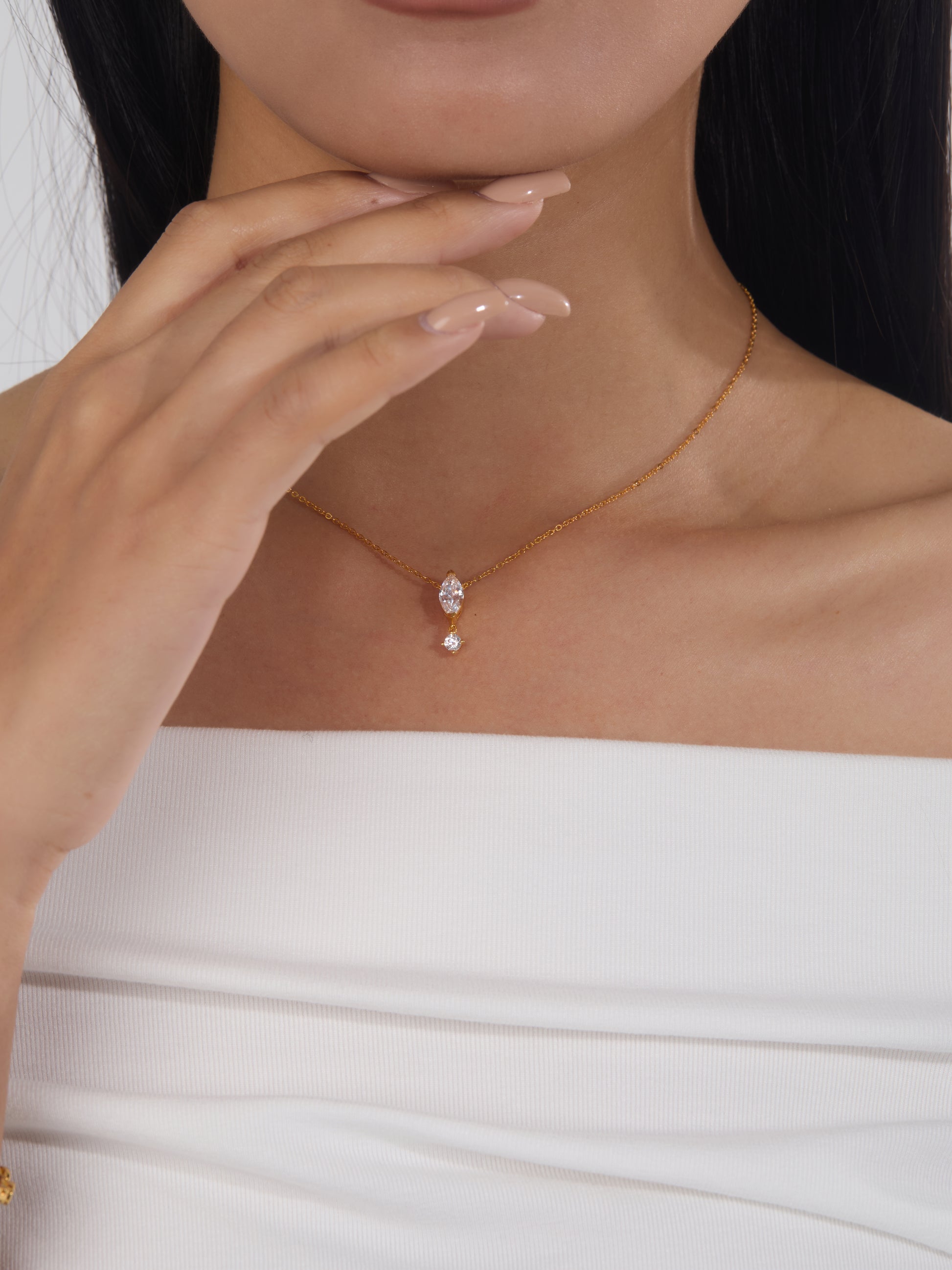 Marquise Drop Necklace