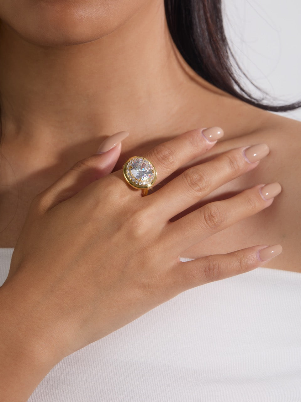 Round Halo Ring