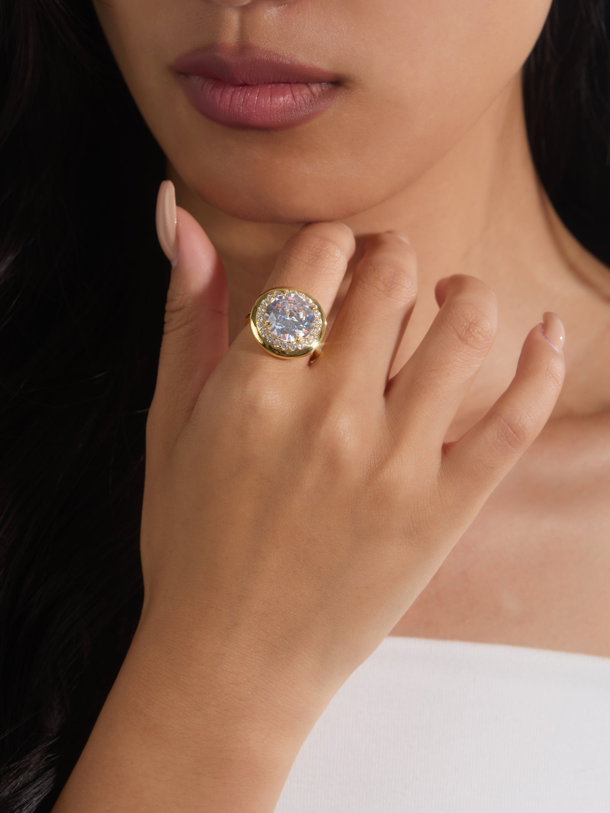 Round Halo Ring