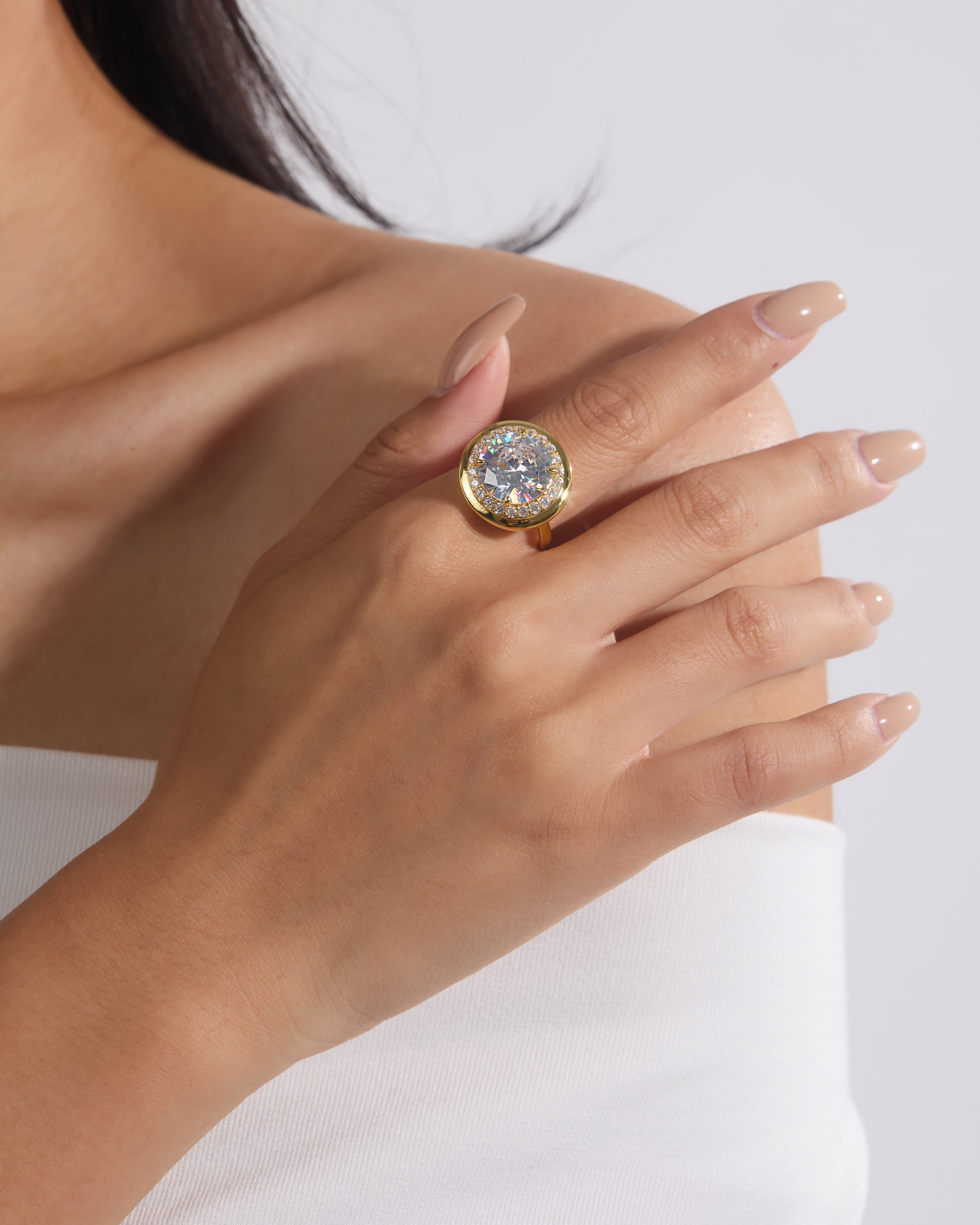 Round Halo Ring