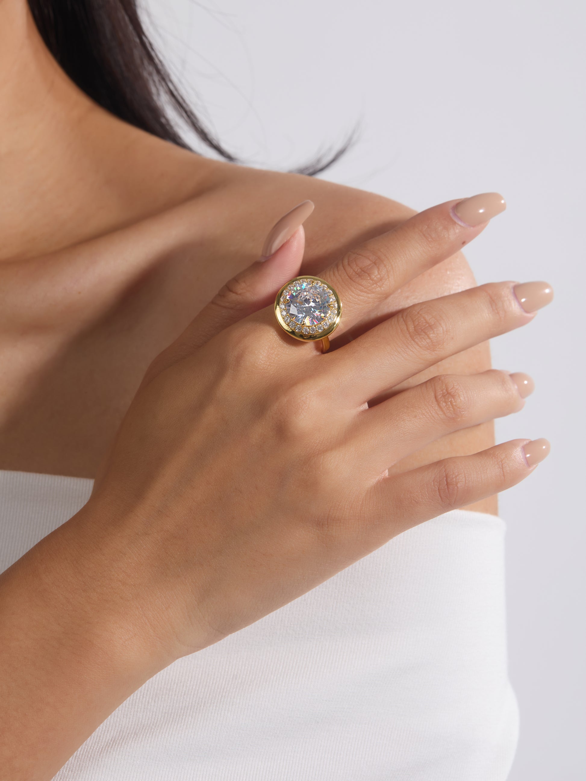 Round Halo Ring