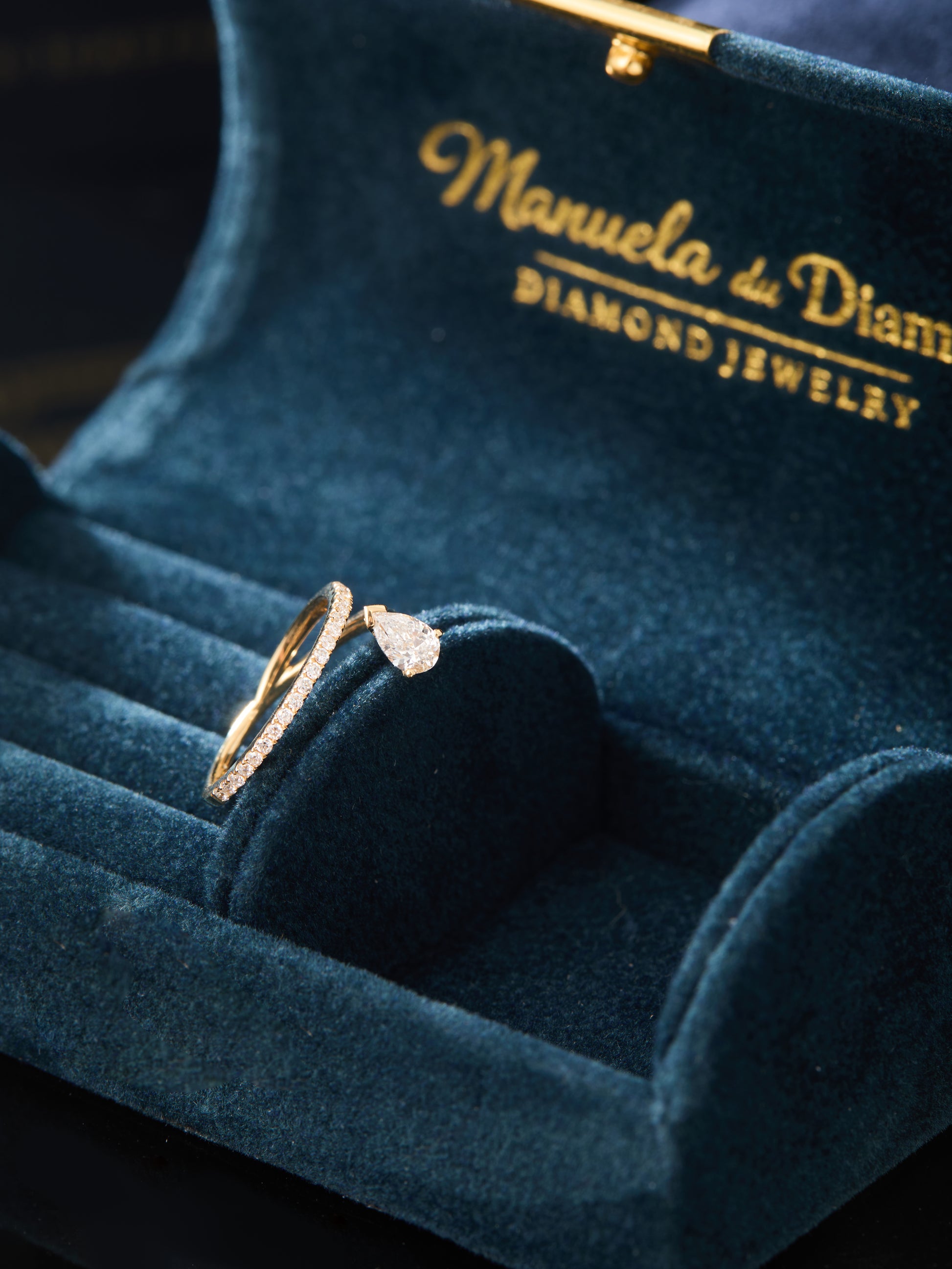 18K Lab Diamond Lumina Drop Ring (IGI)