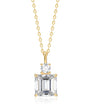 Radiant Solitaire Accent Necklace