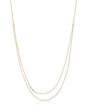 18K Gold Double Layer Snake Chain Lab Diamond Necklace (IGI)
