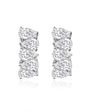 Pear Cut Huggie Hoop Earrings