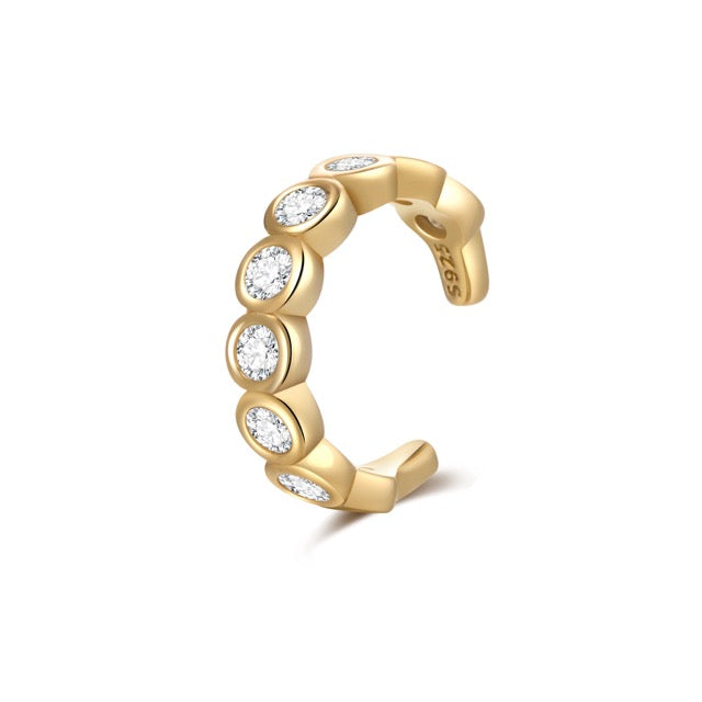 Bezel-Set Ear Cuff