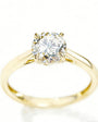 10K Round Brilliant Solitaire Diamond Ring