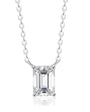 Radiant Cut Solitaire Necklace