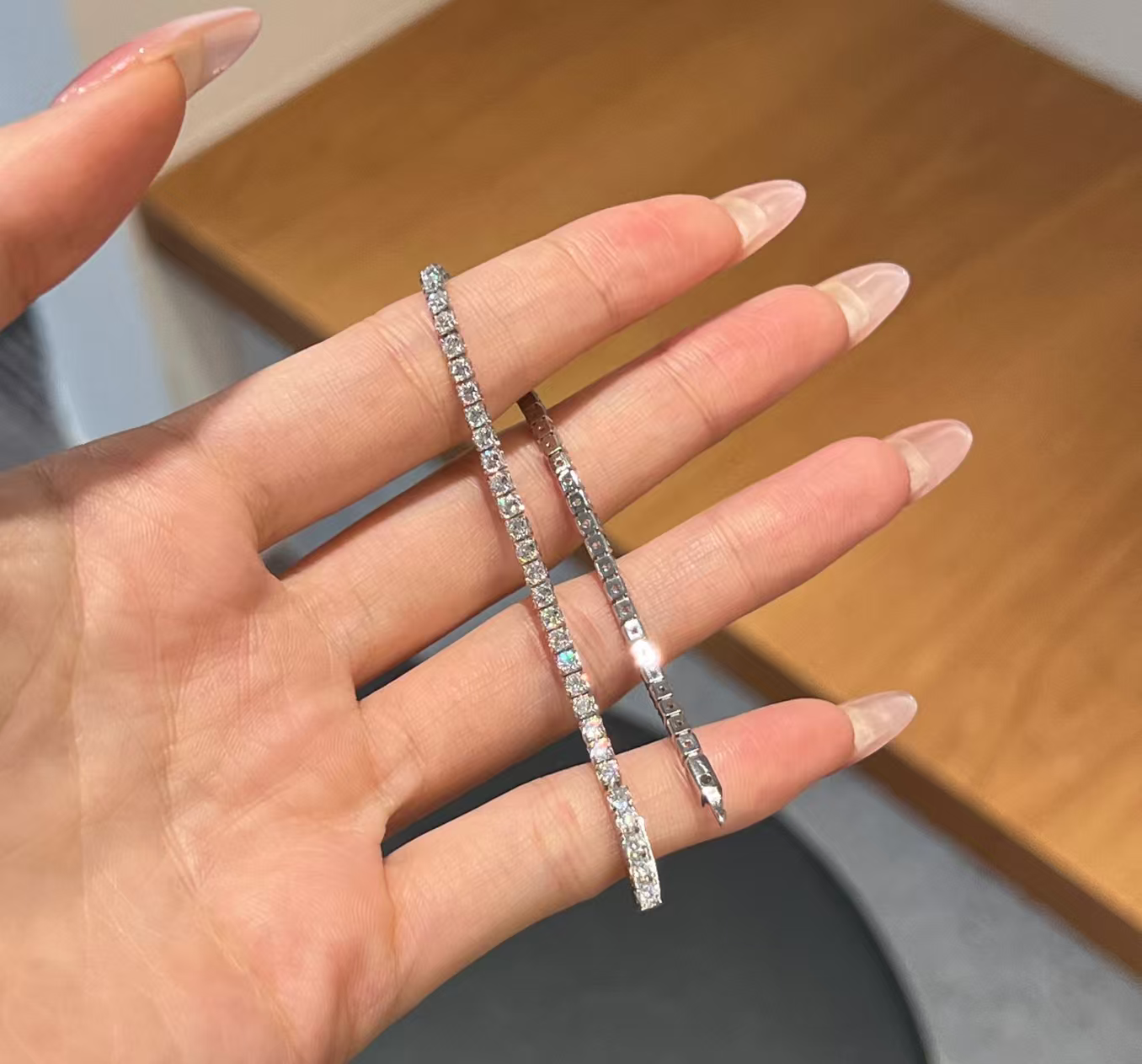 0.05ct Round Stone Tennis Bracelet
