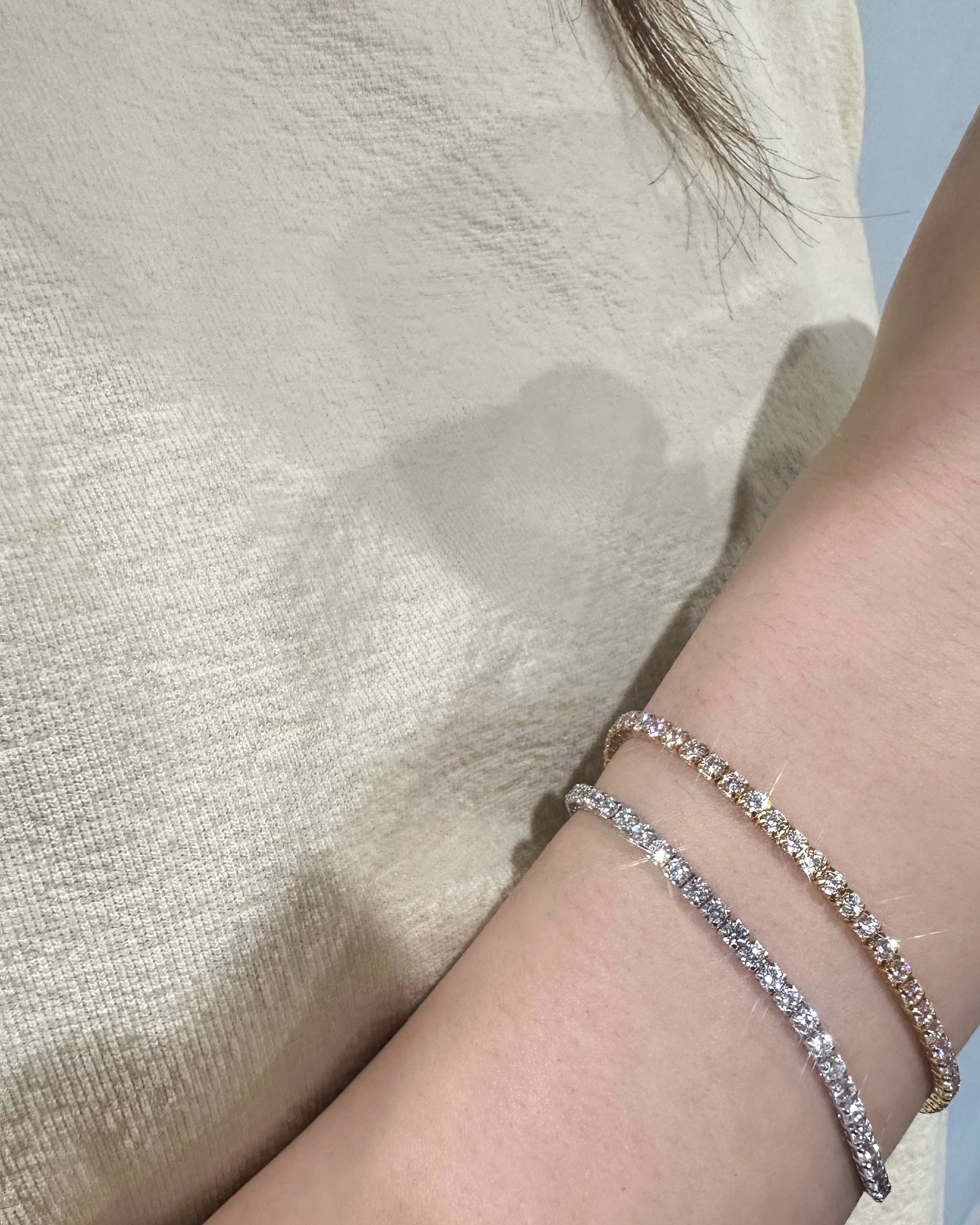0.05ct Round Stone Tennis Bracelet