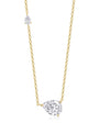 Pear Duo Station Necklace