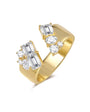Dual Geometry Diamond Ring