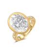 Oval Star Bezel Ring