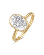 Oval Cut Bezel Set Solitaire Ring