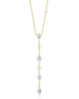 Mixed Cut Lariat Necklace