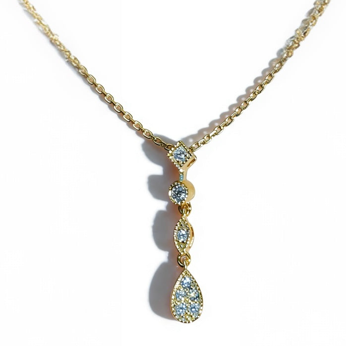 Pear Drop Lariat Necklace