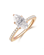 1.5ct Marquise-Cut Silver Ring