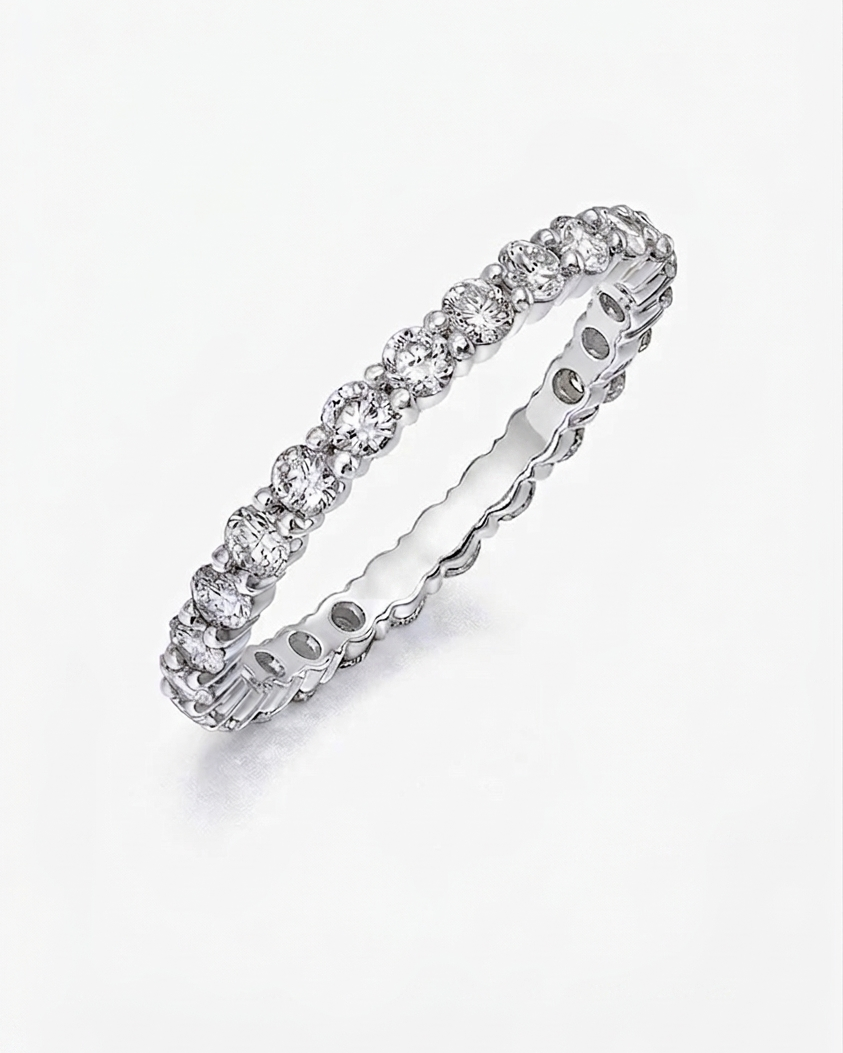Round Prong Set Eternity Band