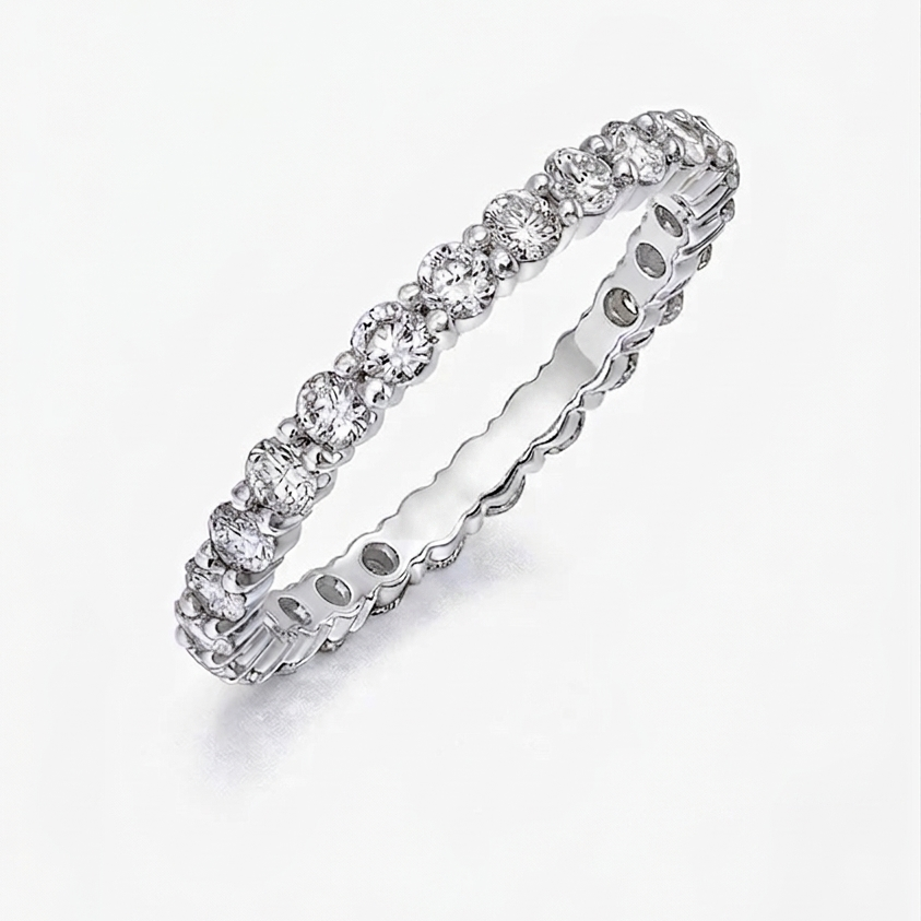 Round Prong Set Eternity Band