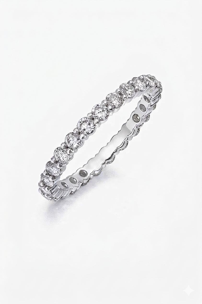 Round Prong Set Eternity Band