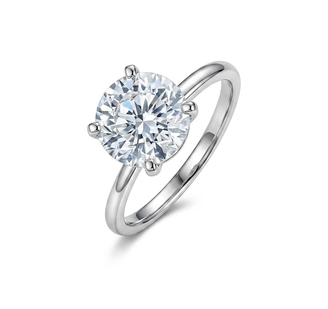 Classic Solitaire Round cut Diamond Ring (custom)