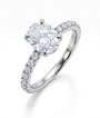 Oval Diamond Pave Ring (custom)