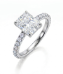 Radiant Diamond Pave Ring (custom)