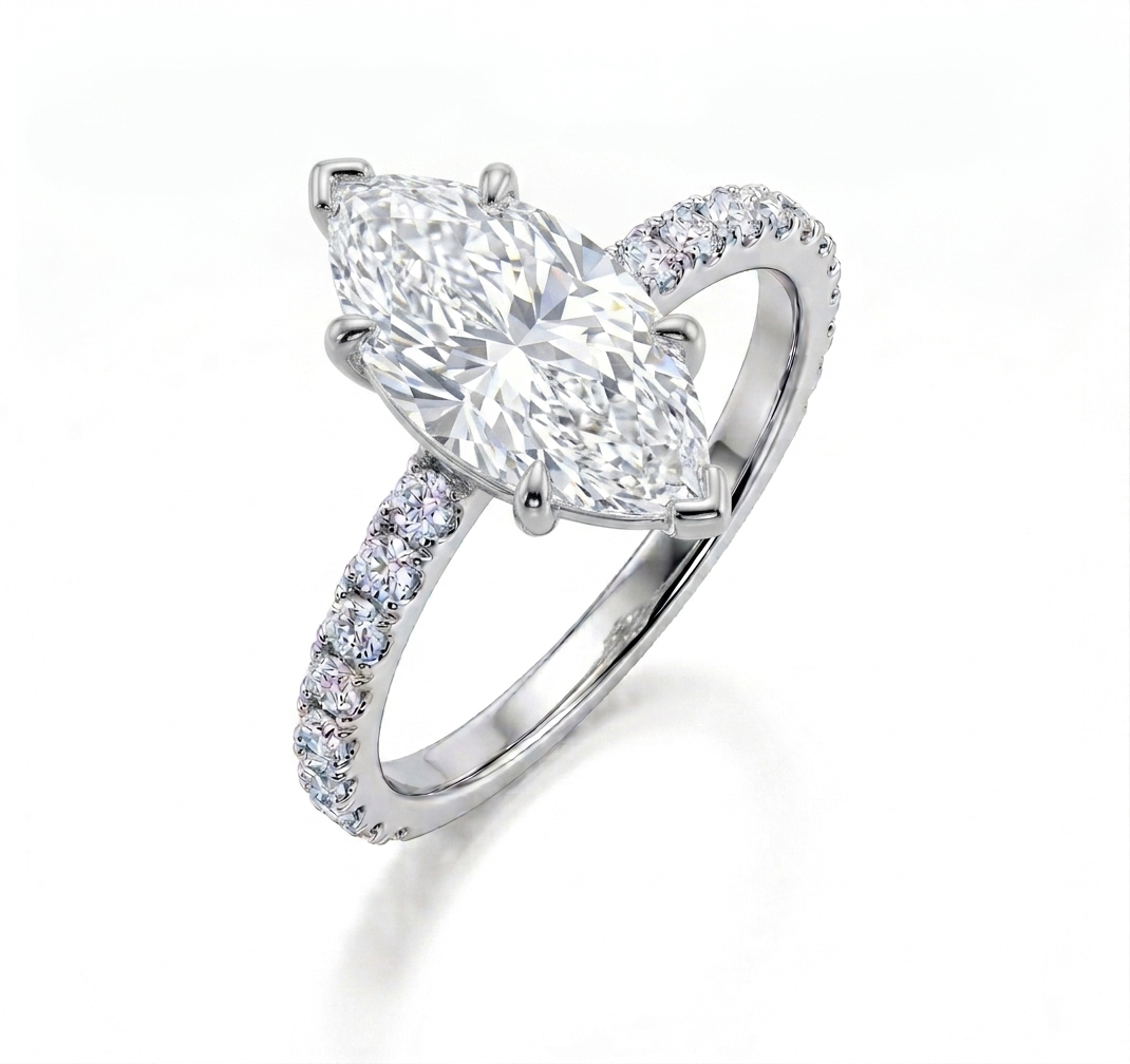 Marquise Diamond Pave Ring (custom)