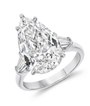 Pear Cut Three-Stone Ring (custom)