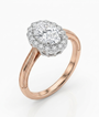 Oval Halo Milgrain Ring (custom)
