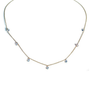 10K Gold Sparkle Drop Grown Diamond Choker（IGI）