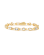 Golden Alternating Cut Bracelet
